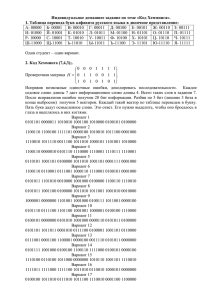 Таблица перевода букв русского алфавита в двоичное