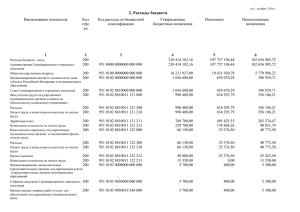 Отчет об исполнении бюджета на 01.10.2014 (Расходы)