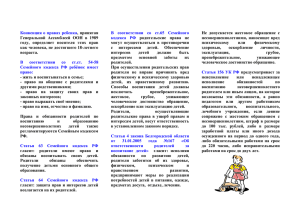 Конвенция о правах ребенка кодекса  РФ , принятая
