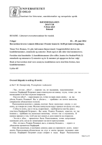 RUS4302 - Litterært oversetterseminar for russisk