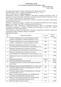 ПРОТОКОЛ № 18К  «29» мая 2009 года 11.00 – 12.00