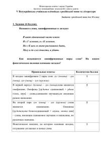 Завдання з російської мови для 10 класу 1. Задание (6 баллов