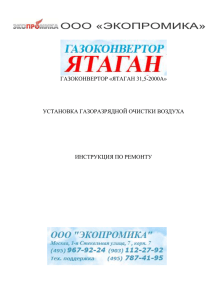 Инструкция по ремонту Газоконвертора «Ятаган 31,5