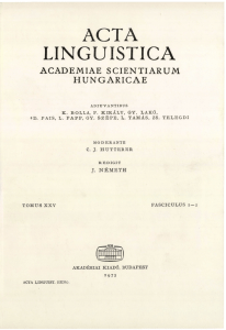 acta linguistica - REAL-J