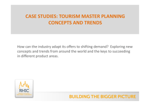 case studies: tourism master planning case studies: tourism master