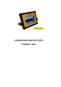 COMMON RAIL INJECTOR TESTER