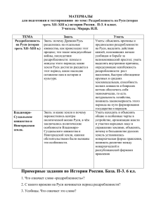 Раздробленность на Руси (вторая треть XII–XIII в.)