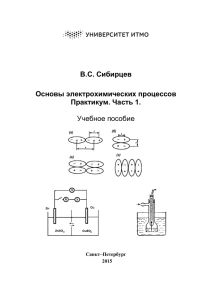 В.С. Сибирцев Основы электрохимических процессов Практикум