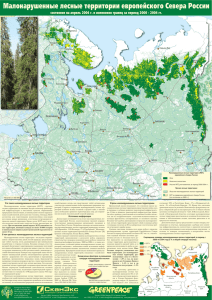Малонарушенные лесные территории европейского Севера России