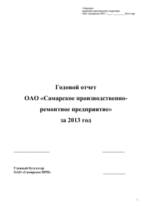 22 Годовой отчет СамПРП за 2013