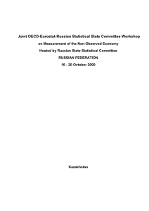 Joint OECD-Eurostat-Russian Statistical State Committee Workshop