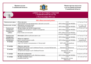 Правительство Ульяновской области Министерство искусства и