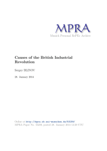 Causes of the British Industrial Revolution