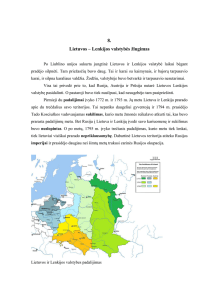 8. Lietuvos – Lenkijos valstybės žlugimas