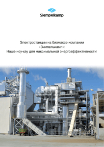 Электростанции на биомассе компании