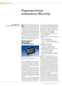 Радиочастотные компоненты Microchip