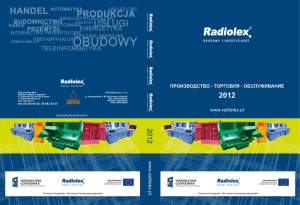 ПРОИЗВОДСТВО ТОРГОВЛЯ ОБСЛУЖИВАНИЕ www.radiolex.pl