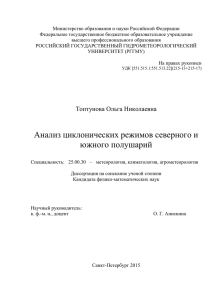 автореферат Топтунова О.Н - Российский государственный