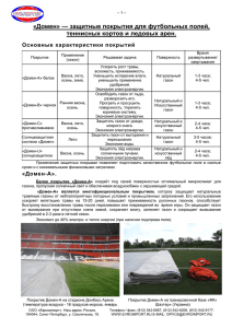 «Домен» — защитные покрытия для футбольных полей