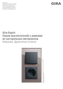 Gira Esprit Серия выключателей с рамками из натуральных
