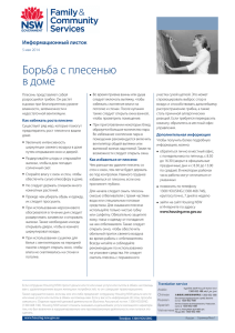 Treating Mould - Russian