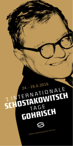schostakowitsch gohrisch - Deutsche Schostakowitsch Gesellschaft