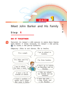 Meet John Barker and His Family
