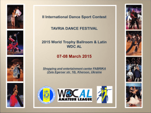 II International Dance Sport Contest  TAVRIA DANCE FESTIVAL
