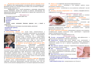 В структуре детской глазной патологии травмы занимают почти