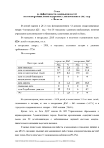Отчет - Управление образования Администрации г.Вологды