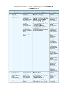 Электронные научные издания