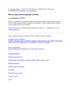 Истек срок регистрации домена n.ru