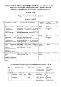 КАЗАХСКИЙ НАЦИОНАЛЬНЫЙ УНИВЕРСИТЕТ им. АЛЬ