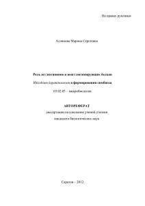 На правах рукописи  Аллянова Марина Сергеевна диссертации на соискание ученой степени