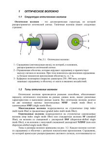 1 оптическое волокно