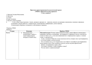 Практико-ориентированный педагогический проект «ТРКМ в образовательном процессе» 3 этап_задание 2