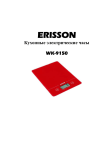 ERISSON Кухонные электрические часы WK