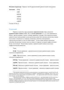 Название параметра: Порядок частей предикативной