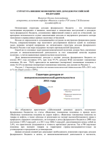 Структура внешнеэкономических доходов Российской Федерации