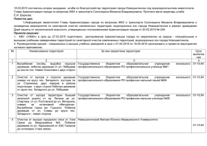 состоялось второе заседание  штаба по благоустройству территории города Новошахтинска...