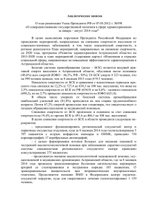 О ходе реализации Указа Президента РФ от 07.05.2012 г. №598