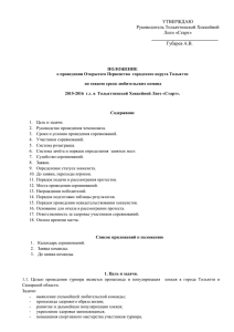 Положение 2015-16гг. - Тольяттинская хоккейная лига СТАРТ