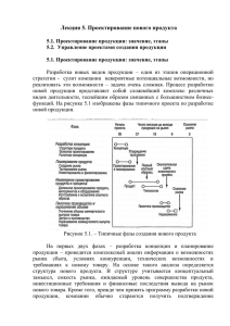 Лекция 5. Проектирование нового продукта