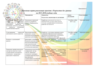 Приложения к Программе Развития 2013 -2018 гг.