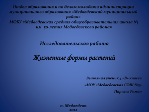 Отдел образования и по делам молодежи администрации муниципального образования «Медведевский муниципальный