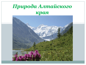 Поверхность Алтайского края