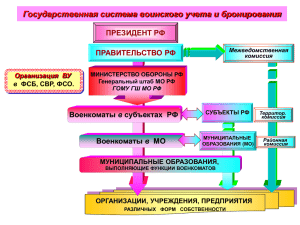 Организация работы по ВУБ