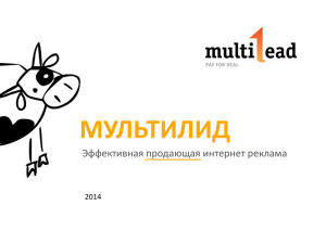 МУЛЬТИЛИД Эффективная продающая интернет реклама 2014