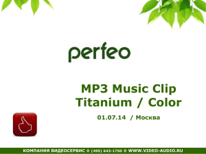 Perfeo_MP3_презентация