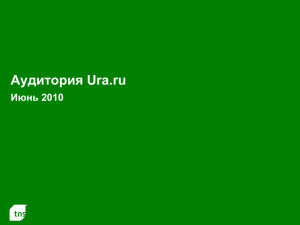 Аудитория Ura.ru Июнь 2010